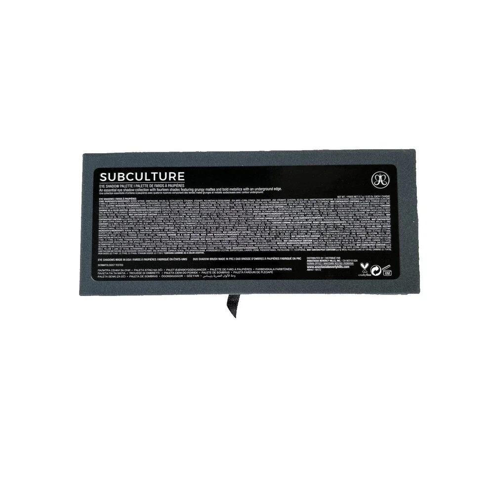 Anastasia Beverly Hills Subculture Eye Shadow Makeup Palette 14 Shades Total NEW